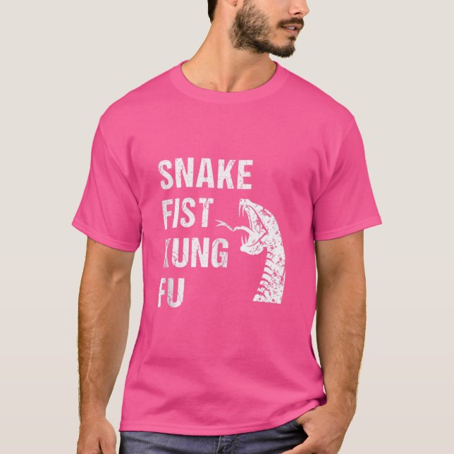 T-shirt Poing serpent Kung Fu (Devant)