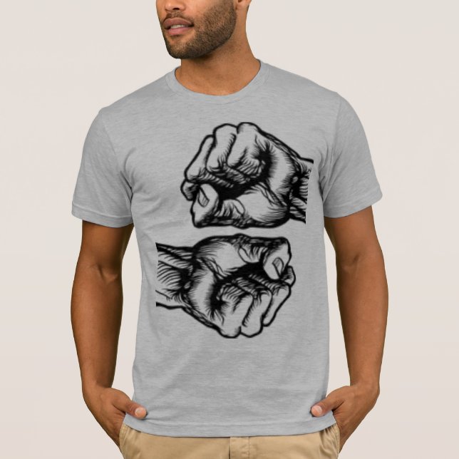 T-shirt Poings de fureur (Devant)