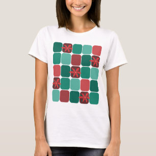 T-shirt Poinsettias Patchwork