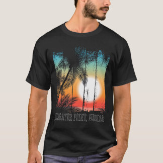 T-shirt Point Alligator Floride Plage Palmiers Vacances Su