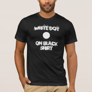 T-shirt Point blanc sur noir