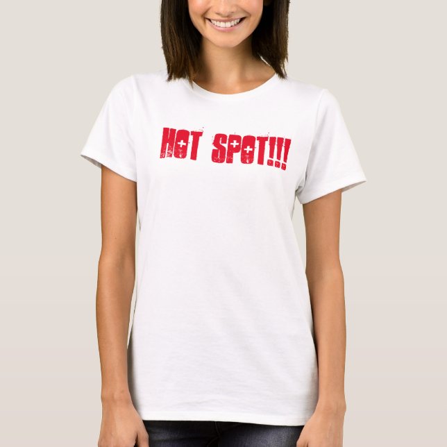 T-shirt Point chaud pour les filles chaudes (Devant)