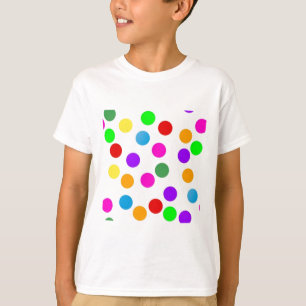 T-shirt point_coloré_sur_blanc