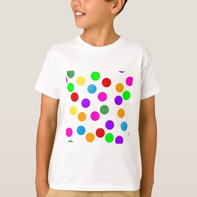 T-shirt point_coloré_sur_blanc (Devant)