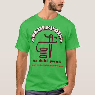 T-shirt Point d'aiguille drôle