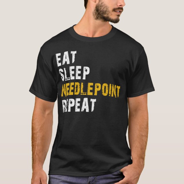 T-shirt point d'aiguille du sommeil (Devant)