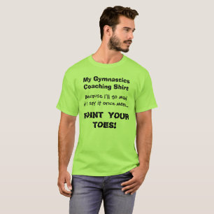 T-shirt Point de chemise drôle d'entraîneur de gymnastique
