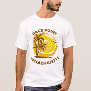 T-shirt Point de course d'été - massachusetts