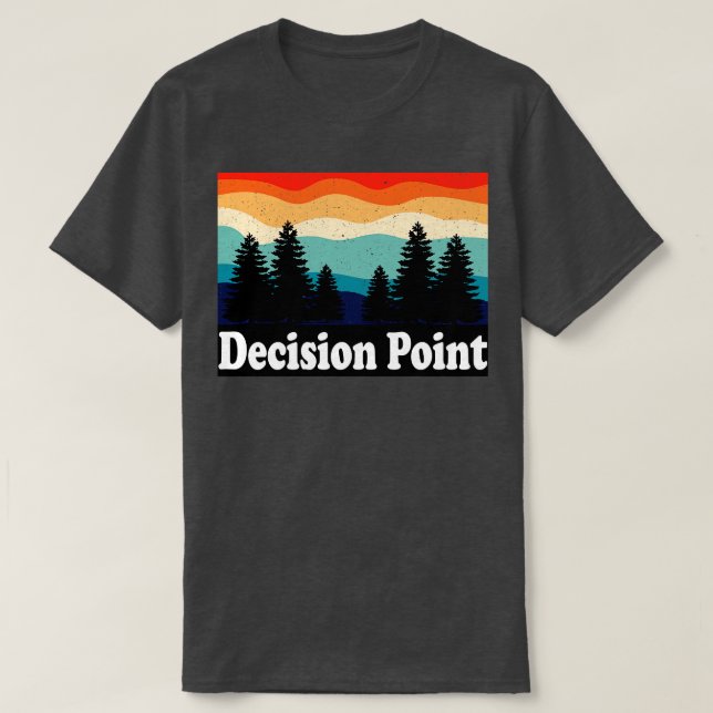 T-shirt Point de décision Alaska Retro (Design devant)