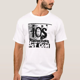 T-shirt point de logo de productions d'IOS double