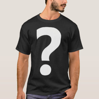 T-shirt Point de question de ponctuation