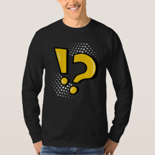 T-shirt Point d'exclamation Point d'interrogation Marque d