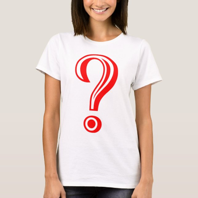 T-shirt Point d'interrogation ciselé (Devant)