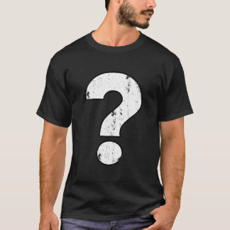 T-shirt Point d'interrogation en détresse