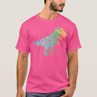 T-shirt Point Jour T Rex Dinosaur Lover Polka Motif Int.