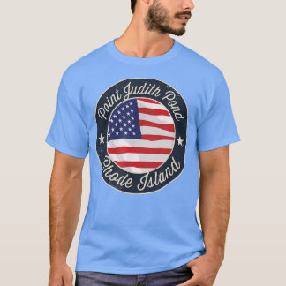 T-shirt Point Judith Pond - Patriotique Rhode Island Souve
