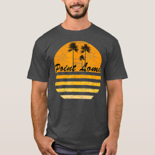 T-shirt Point Loma CA Vintage rétro les années 70 Surf d
