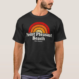 T-shirt Point Pleasant Beach New Jersey Nj 70S garçon arc-