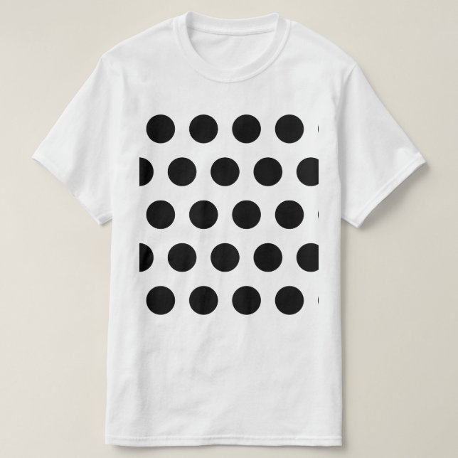 T-shirt Point Polka noir (Design devant)
