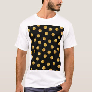 T-shirt Point Polka Or : Étincelant Sans Parfum.