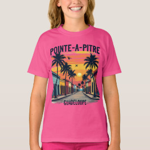 T-Shirt Pointe-à-Pitre Enfant Rose Tee