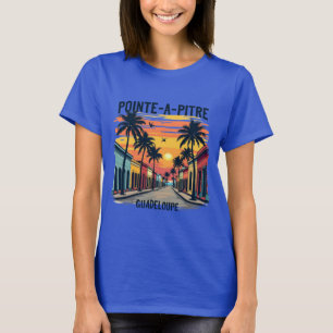 T-Shirt Pointe-à-Pitre Femme Bleu Tee