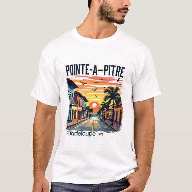 T-SHIRT POINTE A PITRE GUADELOUPE (Devant)