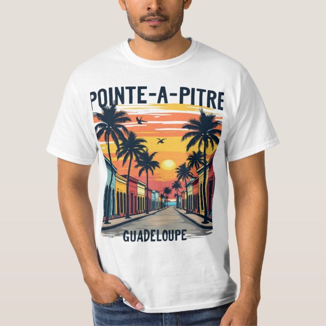 T-Shirt Pointe-à-Pitre Sunset | Tee (Devant)