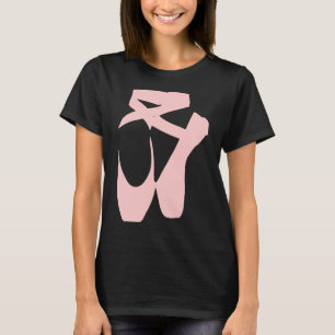 T-shirt Pointe Chaussures Danse De Ballet Pour Filles
