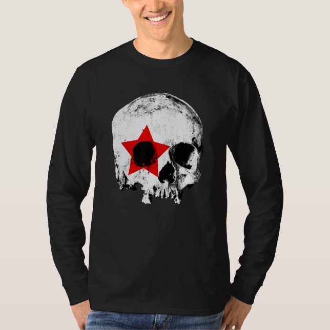 T-shirt Pointe crâne désossé Goth Grunge esthétique Graphi (Devant)