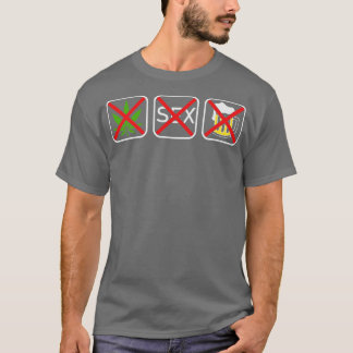 T-shirt Pointe droite Vegan Contre Drogues Punk 3