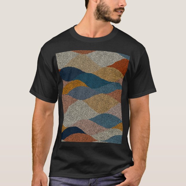 T-shirt Pointe Polka : Textile Vintage. (Devant)