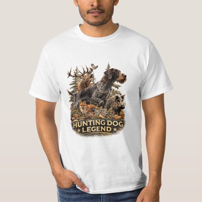 T-shirt Pointer à poil dur allemand (Devant)