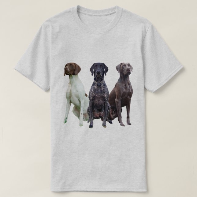 T-shirt Pointer allemand à poil court (Design devant)