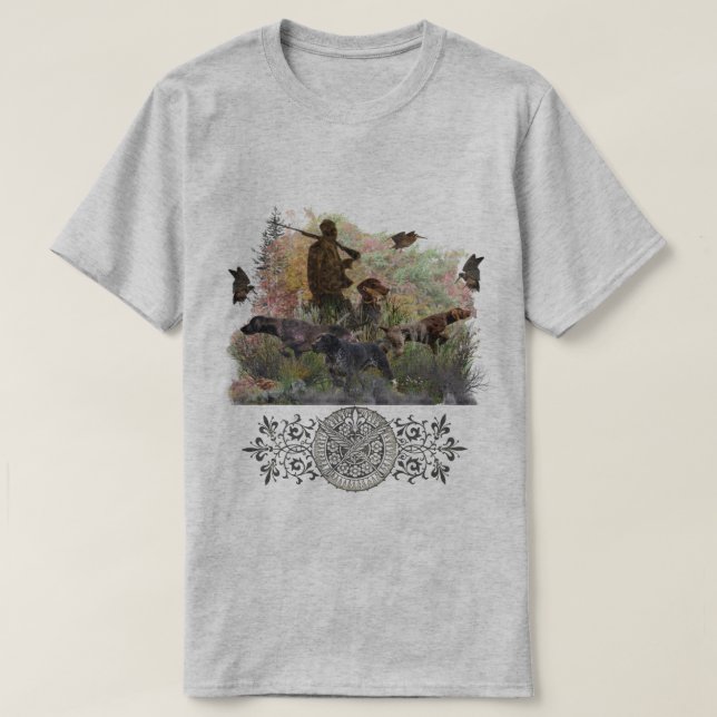 T-shirt Pointer allemand à poil court  (Design devant)