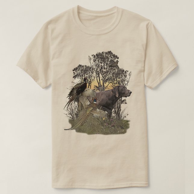 T-shirt Pointer allemand à poil court (Design devant)