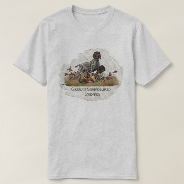 T-shirt Pointer allemand à poil court  (Design devant)