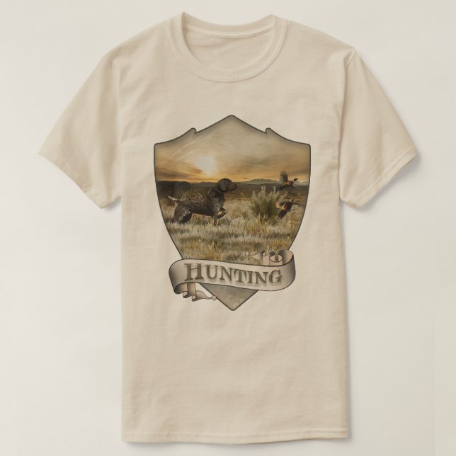 T-shirt Pointer allemand à poil court (Design devant)