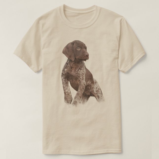 T-shirt Pointer allemand à poil court  (Design devant)