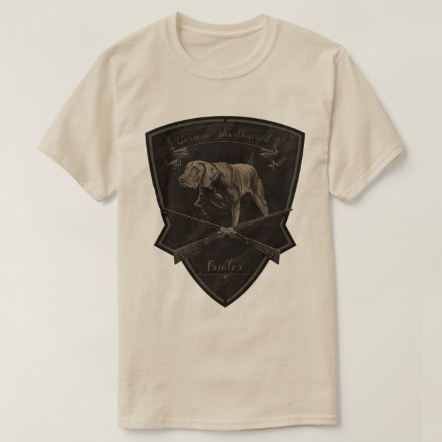 T-shirt Pointer allemand à poil court  (Design devant)