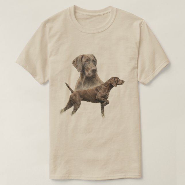 T-shirt Pointer allemand à poil court  (Design devant)