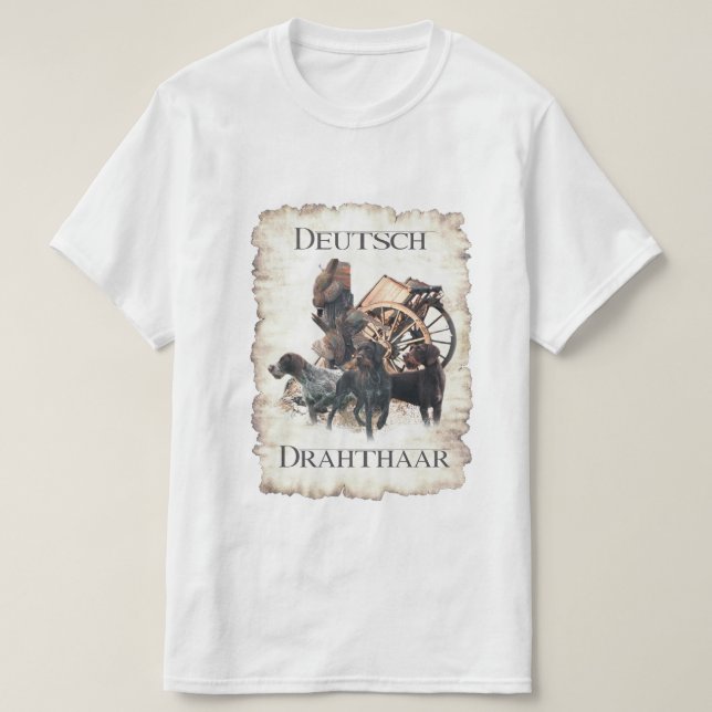 T-Shirt Pointer Allemand à Poil Dur (Design devant)