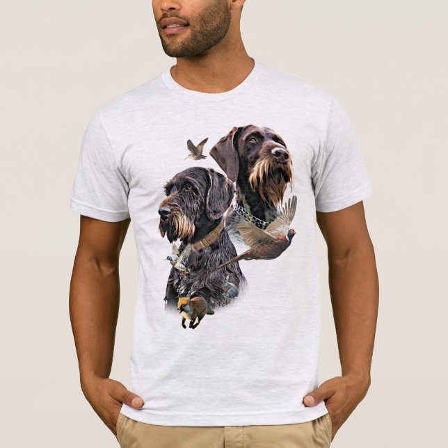 T-shirt Pointer allemand à poil dur (Devant)