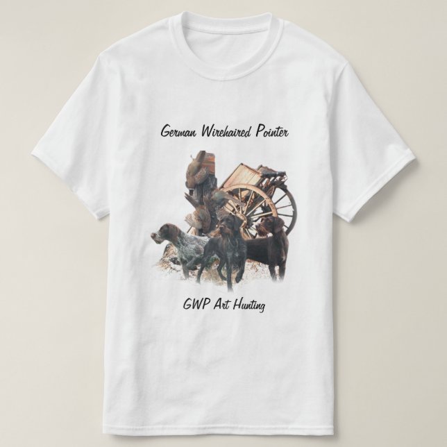 T-Shirt Pointer Allemand à Poil Dur (Design devant)