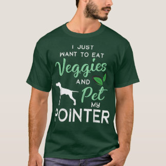 T-shirt Pointer Chien drôle Vegan propriétaire Amoureux de
