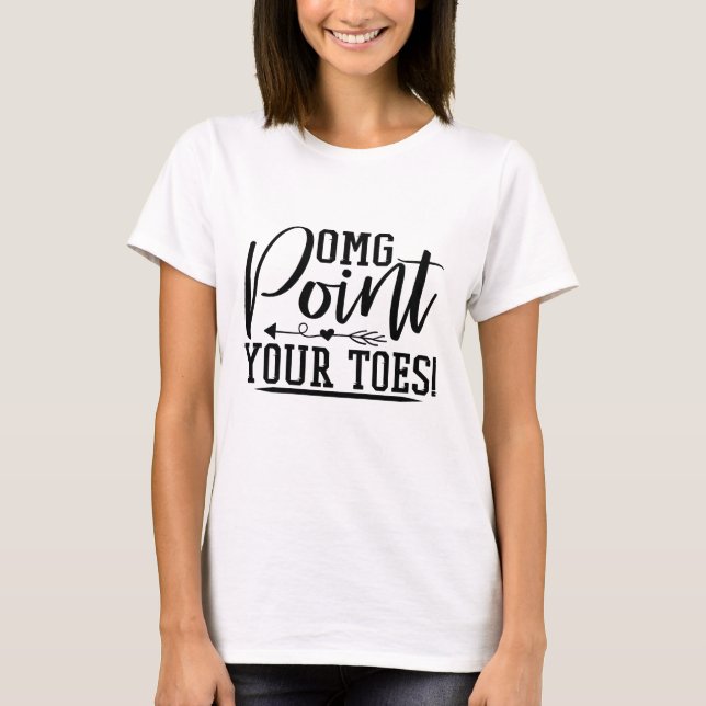 T-shirt pointer vos orteils (Devant)
