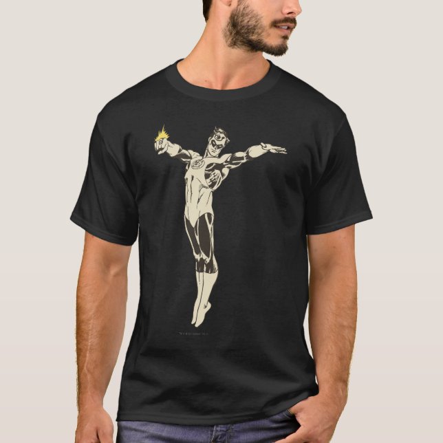 T-shirt Pointes de lanterne verte (Devant)
