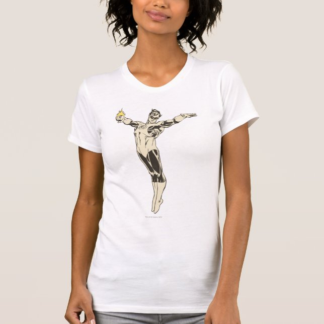 T-shirt Pointes de lanterne verte (Devant)