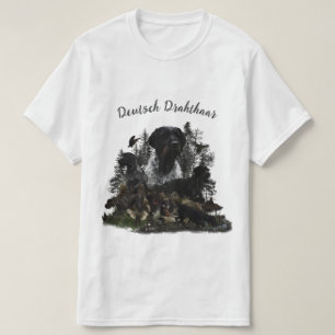 T-shirt pointeur À poils durs allemand