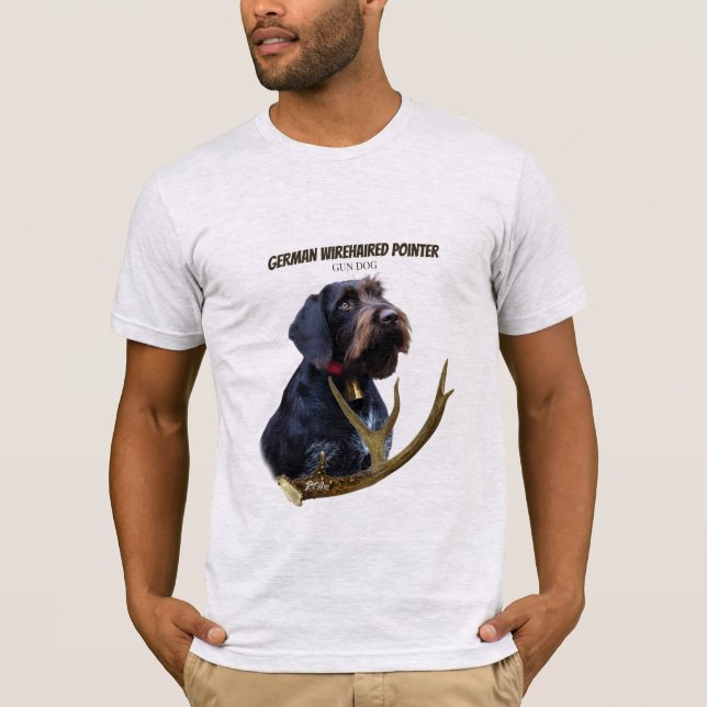 T-shirt Pointeur À poils durs allemand (Devant)